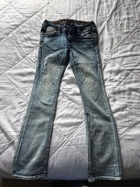 Rock Revival Faded Light Blue Flare Jeans